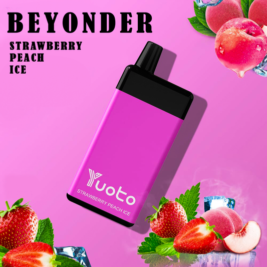 Yuoto Beyonder Strawberry Peach Ice 7000 Puffs Disposable Vape